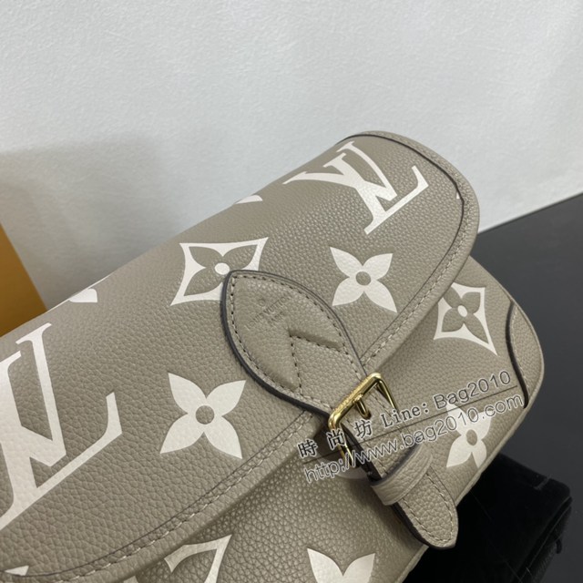 Lv路易威登2023專櫃新款Diane手袋 LV壓紋皮革單肩斜挎女包 M46583 M46386 ydh5195